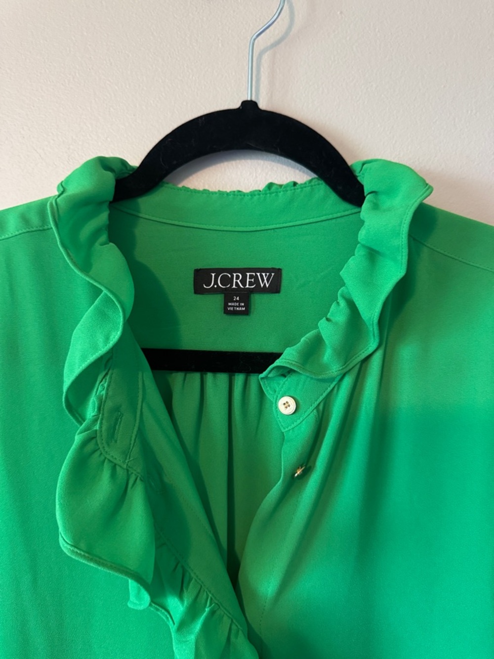 J. Crew Ruffle Blouse - Picture 2 of 4